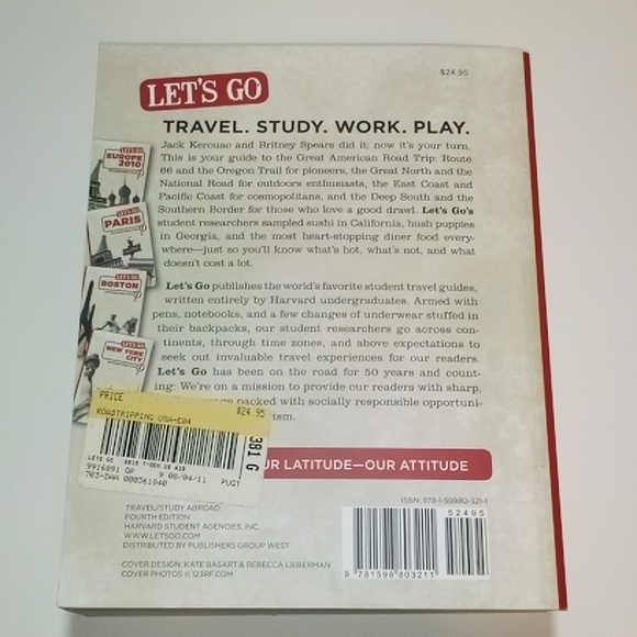 2/$15 Let's Go Roadtripping USA Student Travel Guide Paperback Fourth Edition - Picture 2 of 7